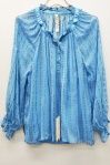 Maven Blouse, Color: niagara, Size: xs