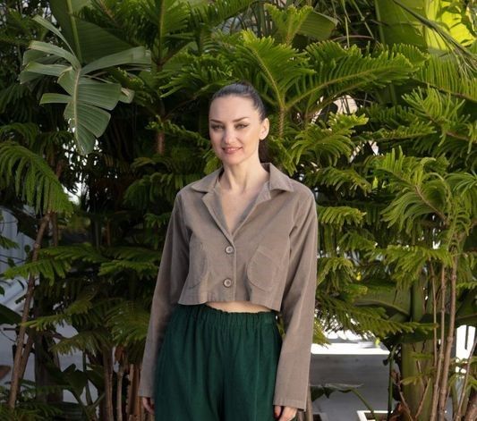 SAGA Velvet Crop Jacket