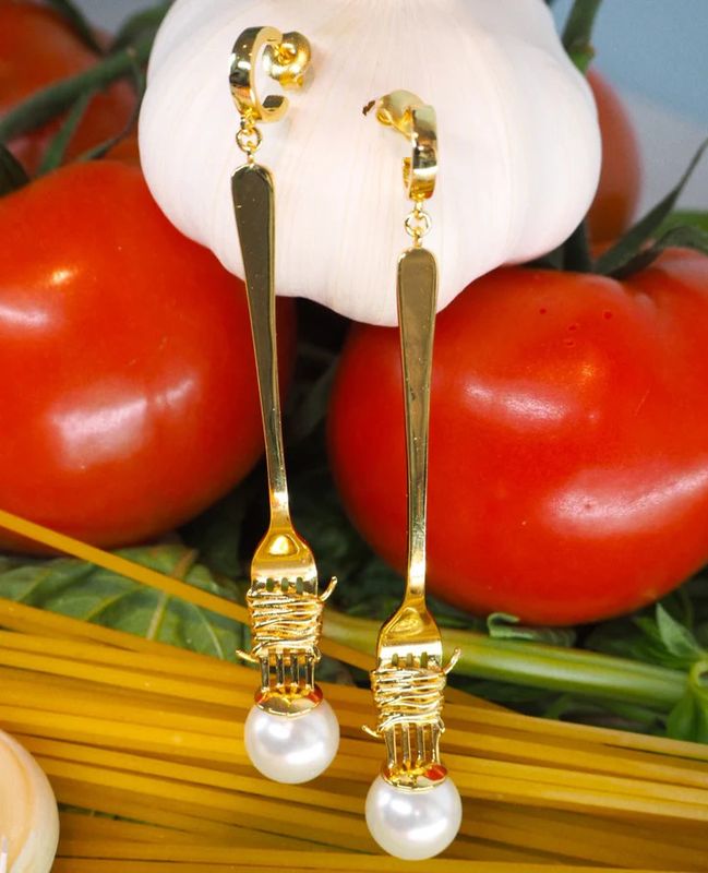 Spaghetti &amp; Meatball Earrings