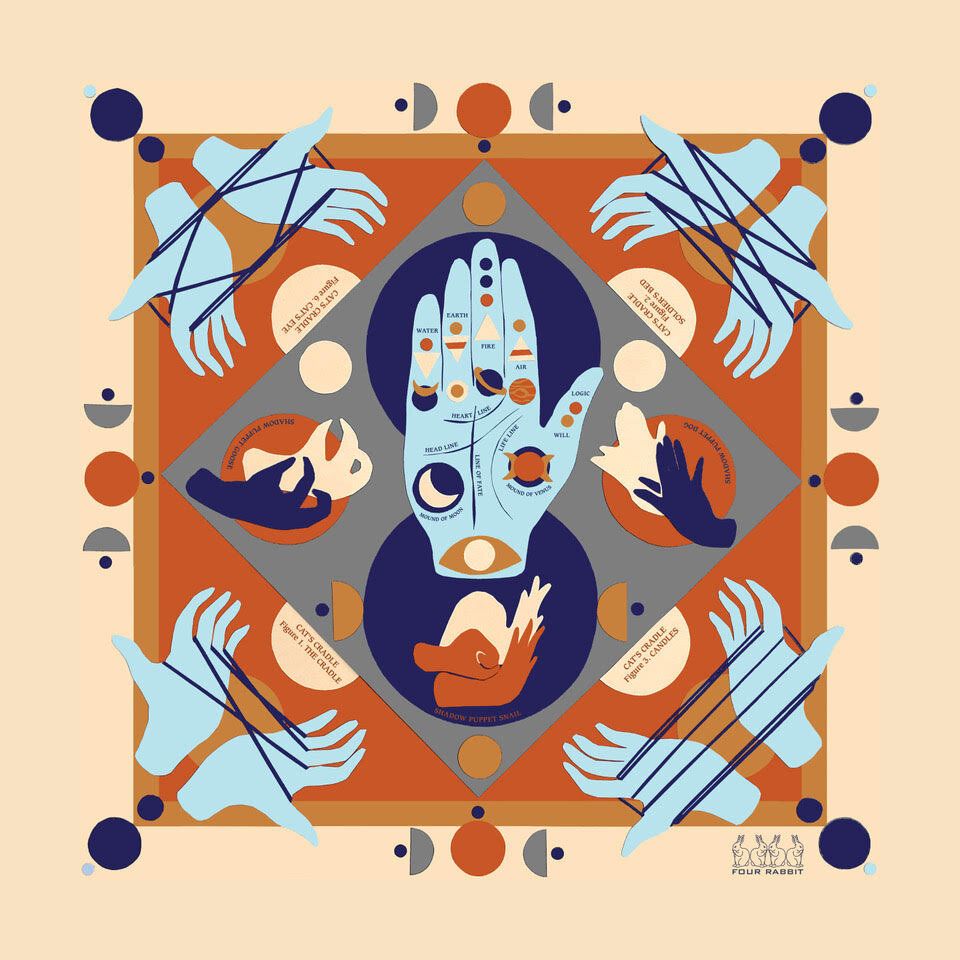 Four Rabbit Hand Danna, Color: multi, Size: os