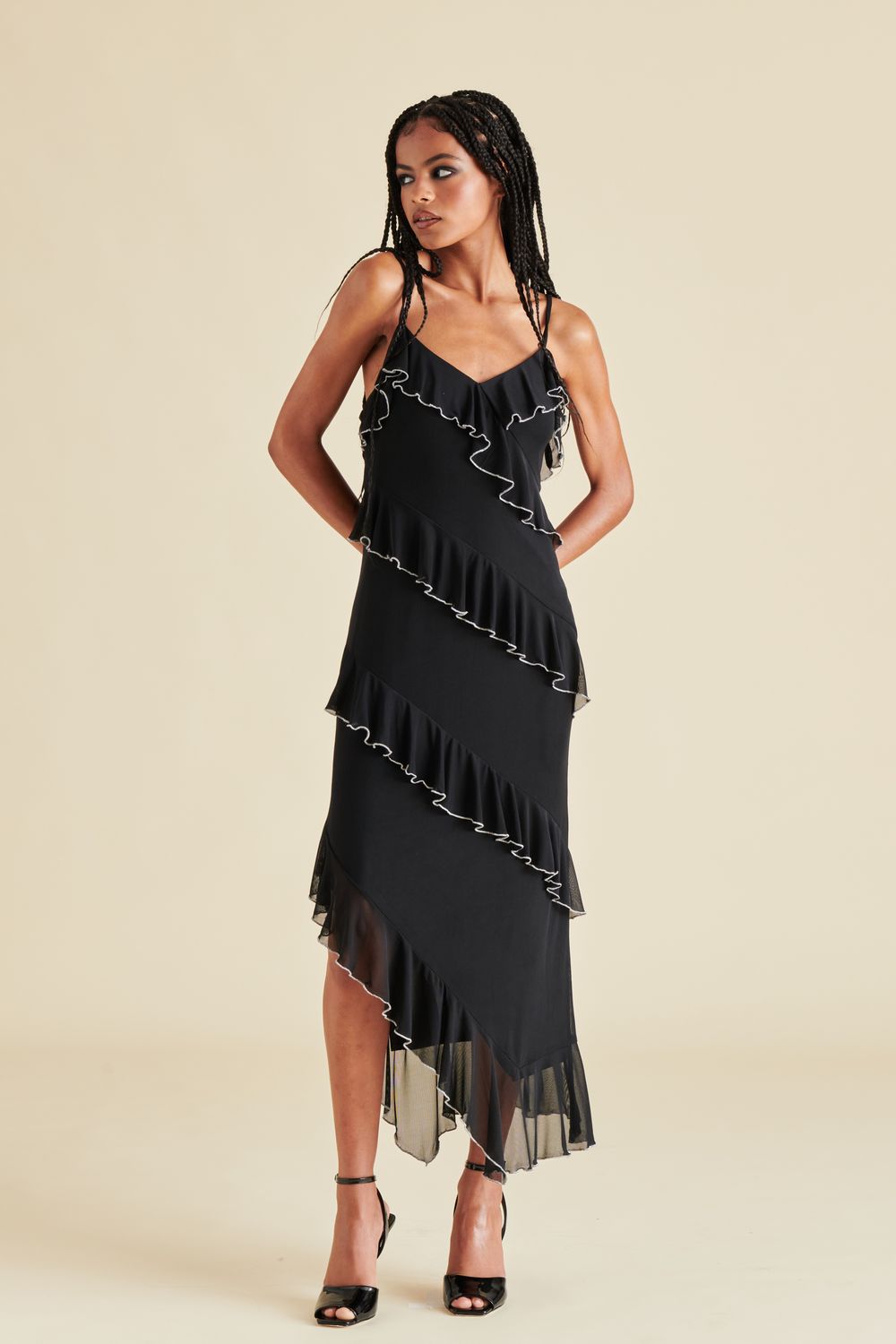 Aida Dress, Color: black, Size: xs