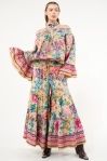 Miss September Pants, Color: autumn floral, Size: xs