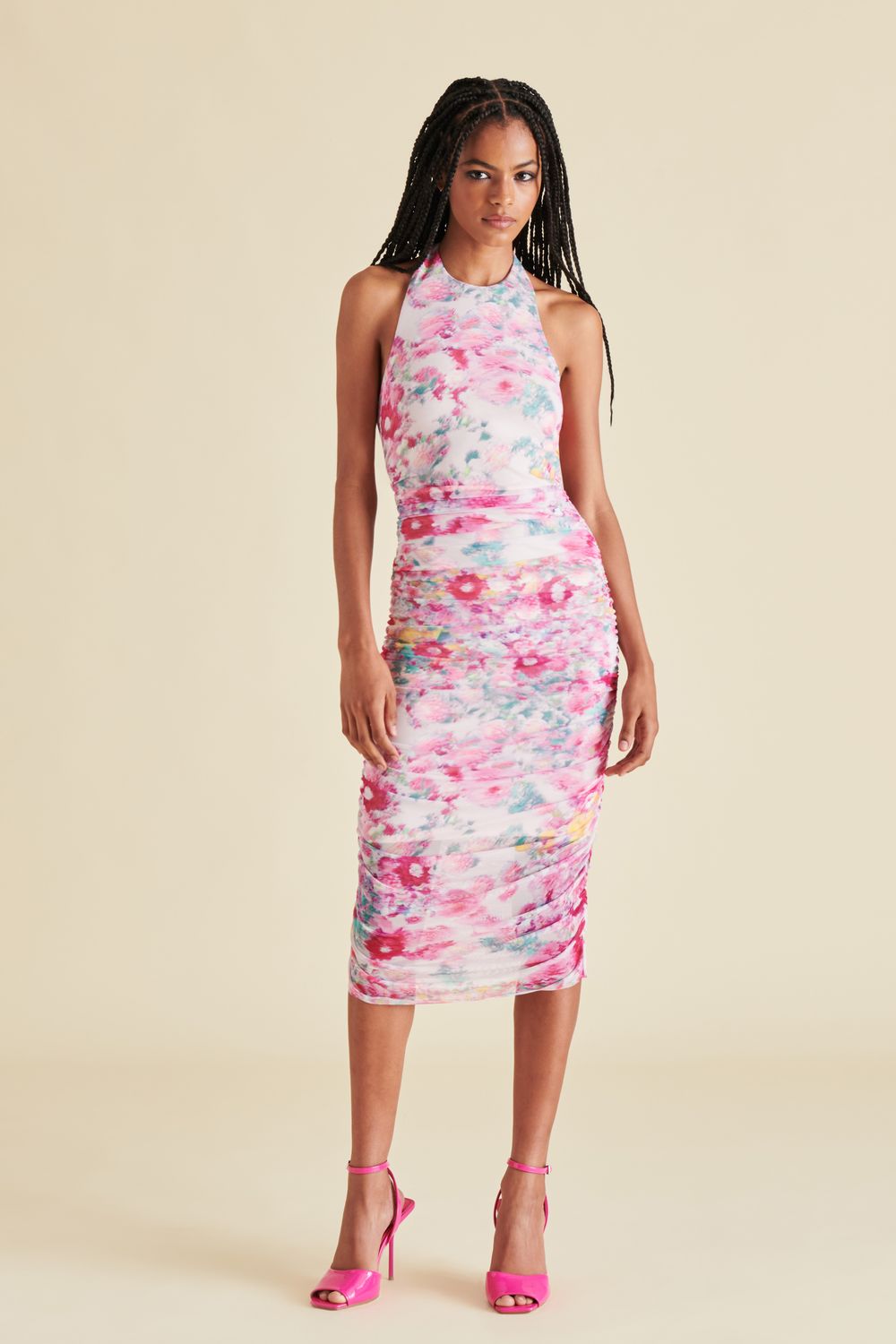 Lea Dress, Color: pink hydrangea, Size: xs
