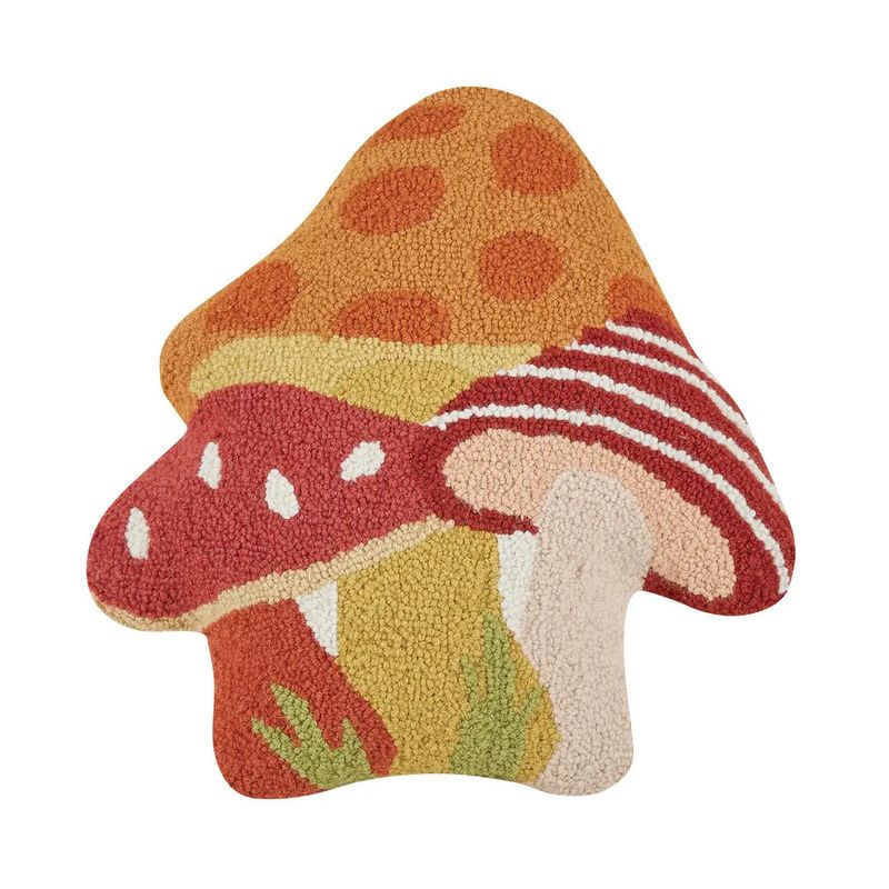 Triple Mushroom Hook Pillow