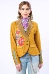 Juliet French Terry Blazer, Color: rusted Olive, Size: sm