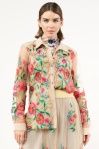 Tulips Shirt beige, Color: beige, Size: xs