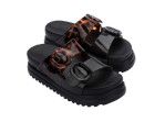 Melissa Cozy Platform, Color: black tortioise shell, Size: 6