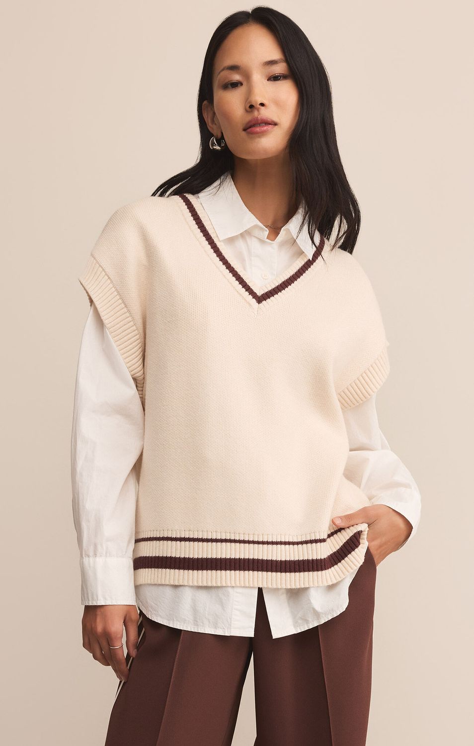 Fletcher Seater Vest, Color: crystal, Size: xs