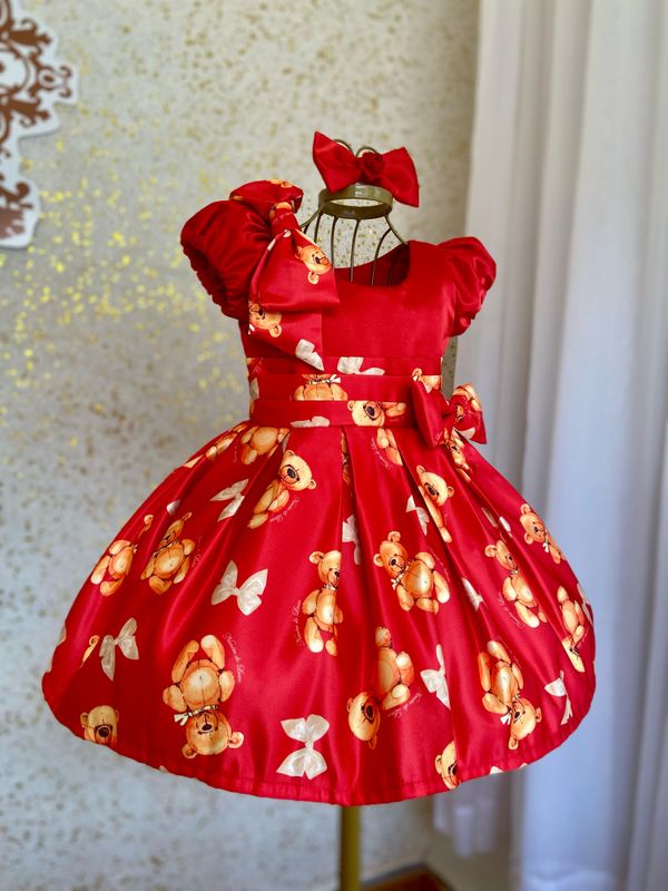 Vestido Pequeno Urso