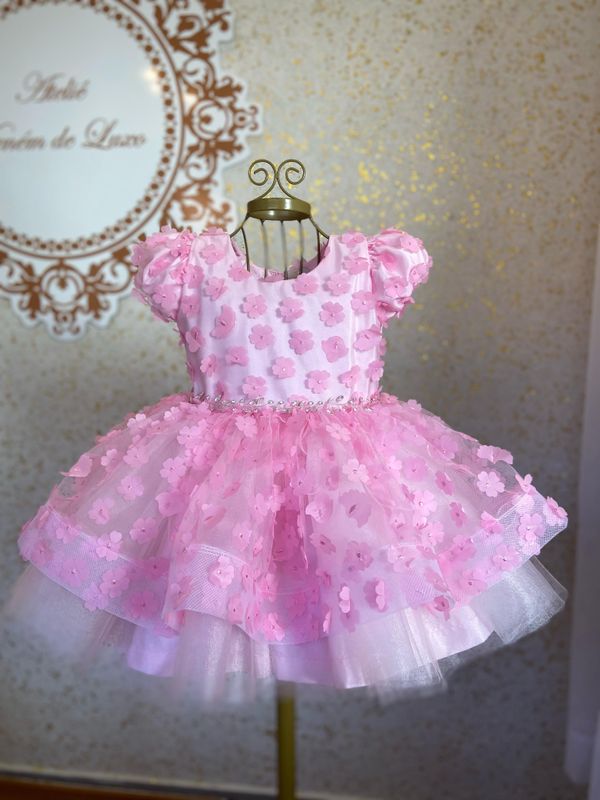 Vestido Flores 3D Leticia