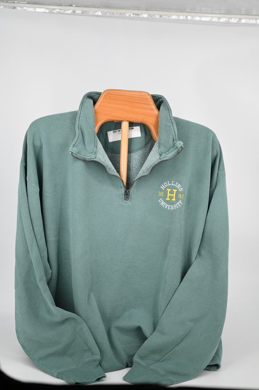 1/4 Zip Cypress Green Sweatshirt