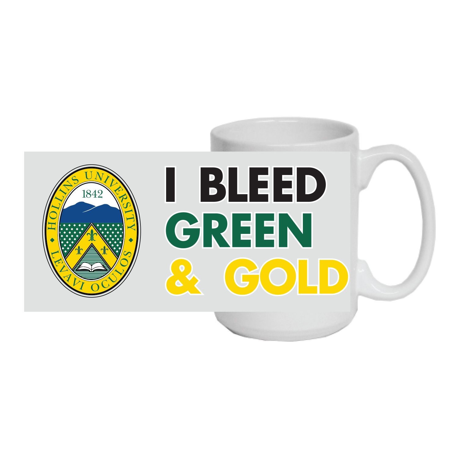 I bleed green and gold mug