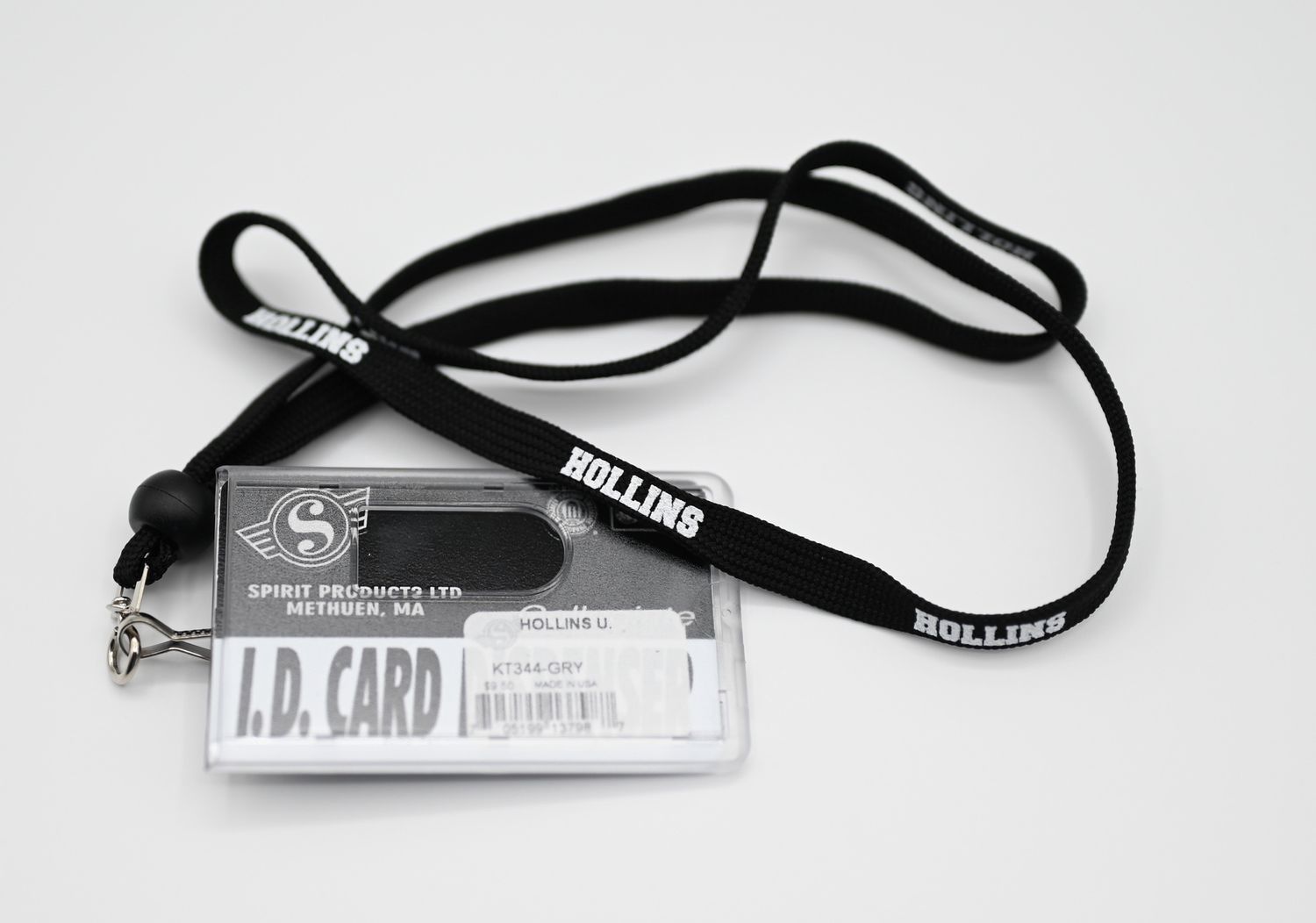 Lanyard w/ card holder, Color: Black