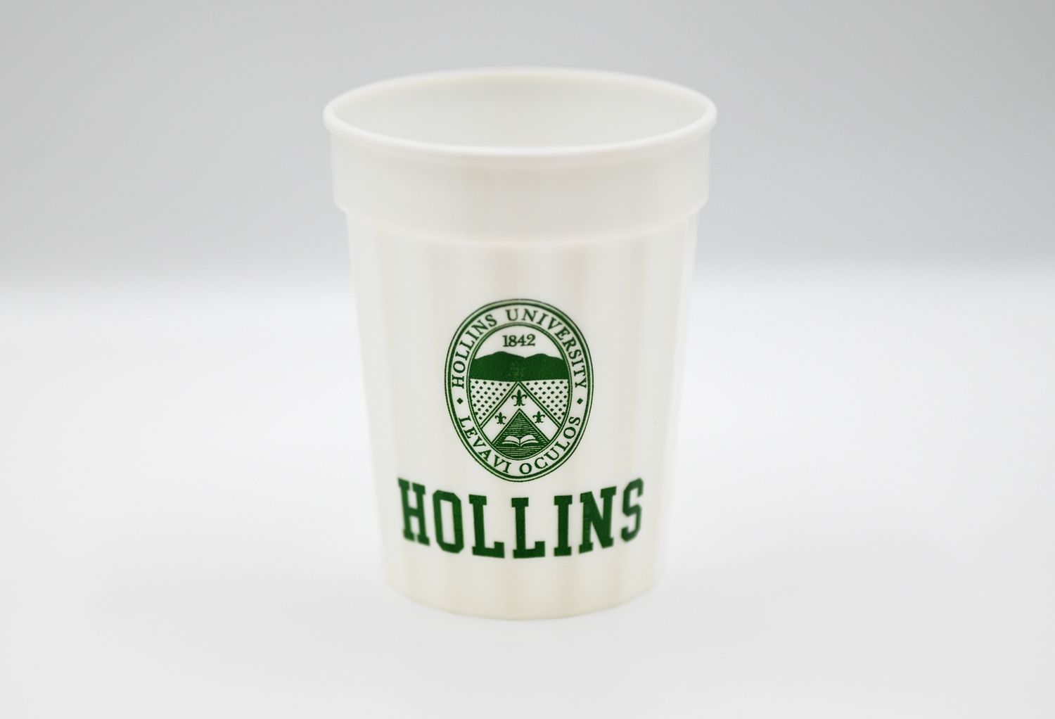 White Plastic  Cup w/ Seal &amp; Hollins