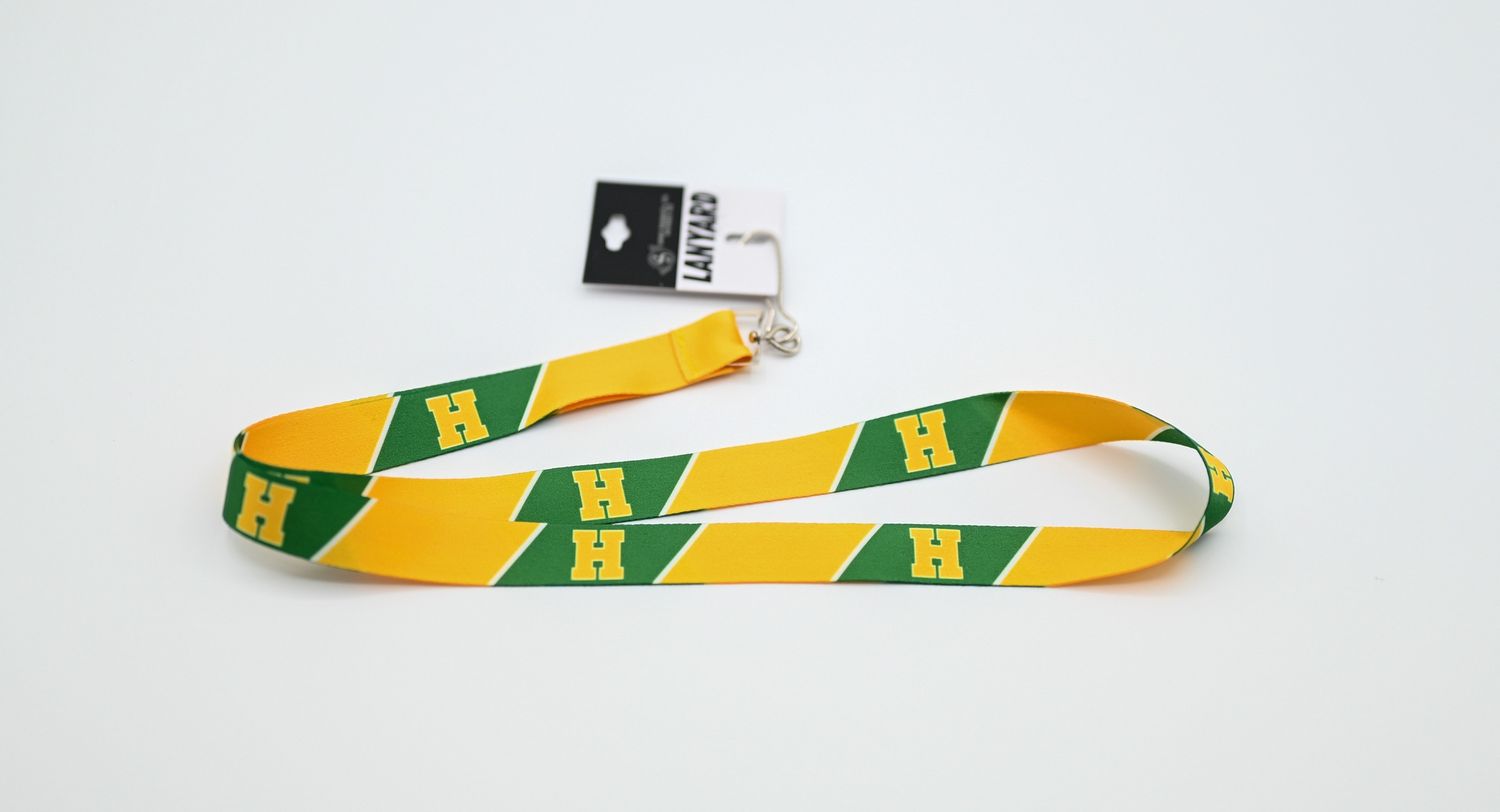 Striped Lanyard w/ H