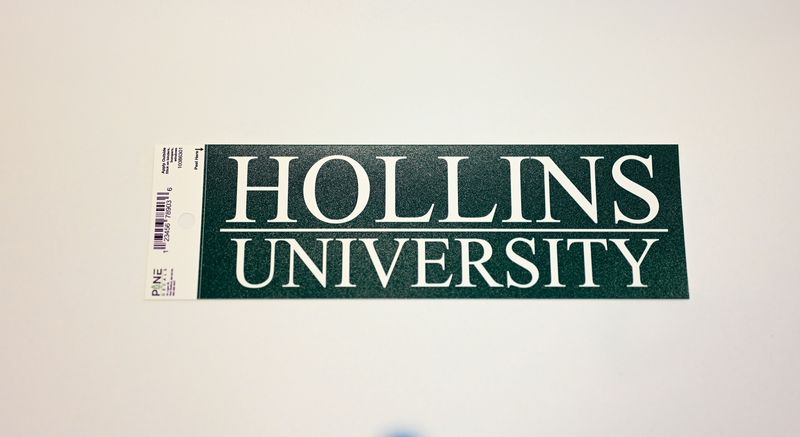 Hollins Univ Decal w/ white line wordmark
