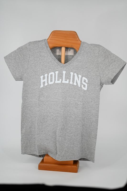Ladies Vneck Light Gray