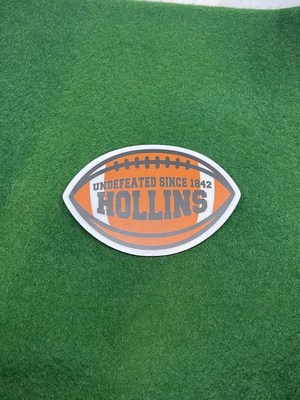 Undefeated football decal