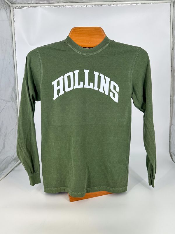 Moss Long Sleeve Garment Dyed Hollins T-Shirt*