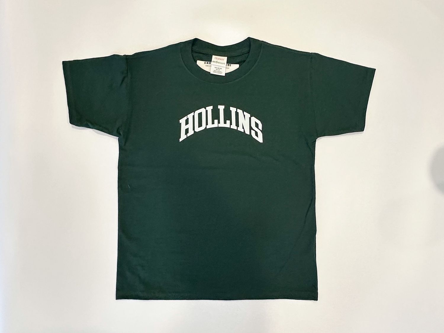 Hollins Arch Youth T-shirt, Size: Large, Color: Green