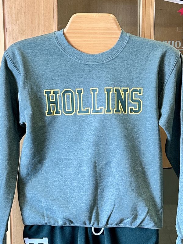 Heather Green Sweatshirt w/ 2 Color Hollins