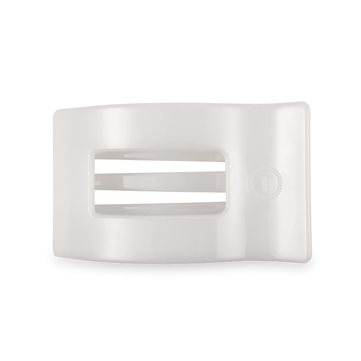 Flat Rectangle Clip Medium Coconut White