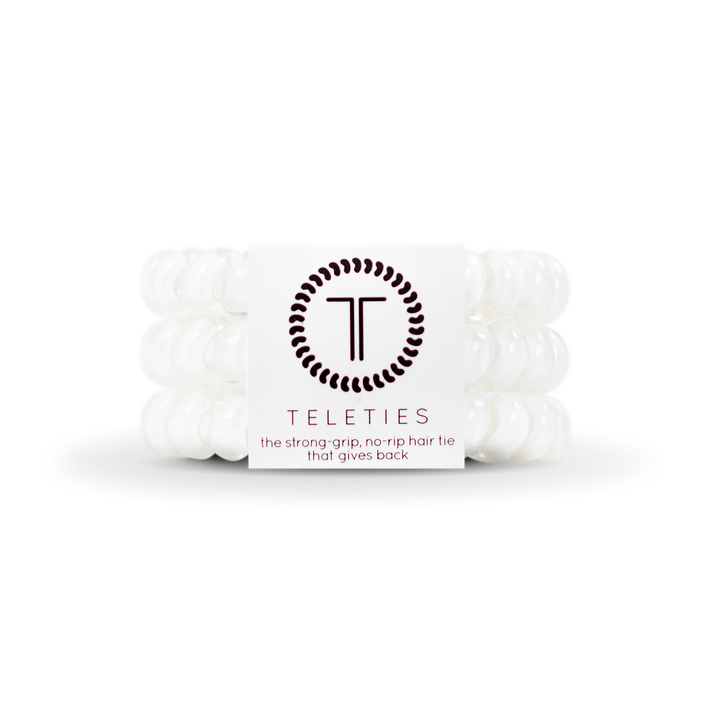 Hair Ties Large Coconut White