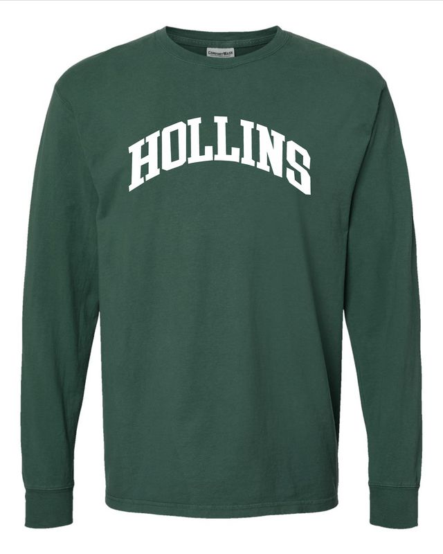 L/S Garment Dyed Field Green Hollins
