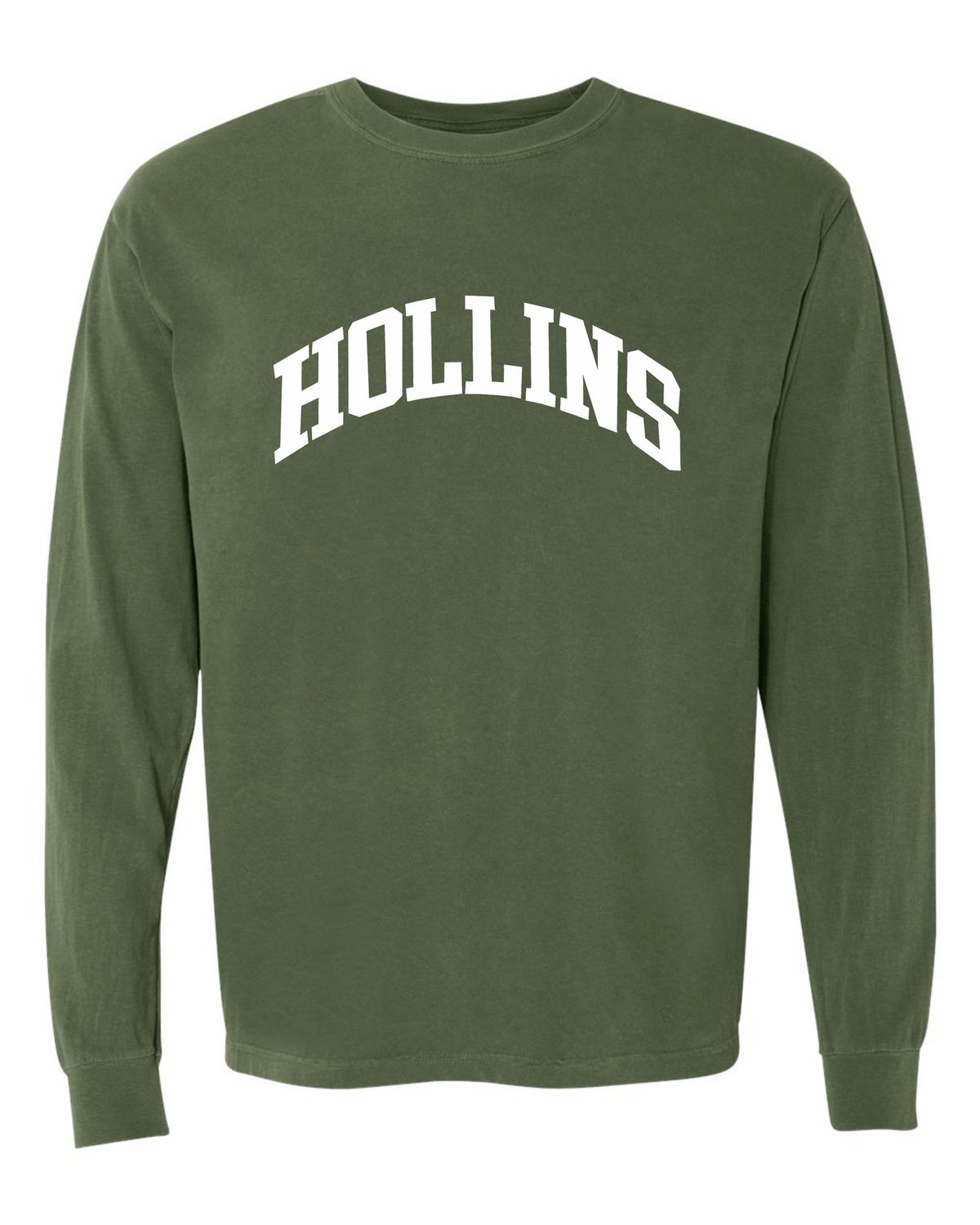 Moss Long Sleeve Garment Dyed Hollins T-Shirt*