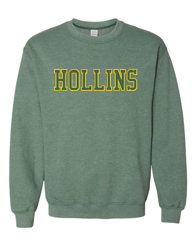 Heather Green Sweatshirt w/ 2 Color Hollins