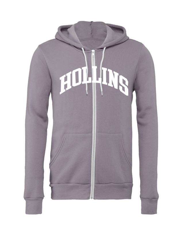 Hollins Arch Zip Hoodie Storm Purple