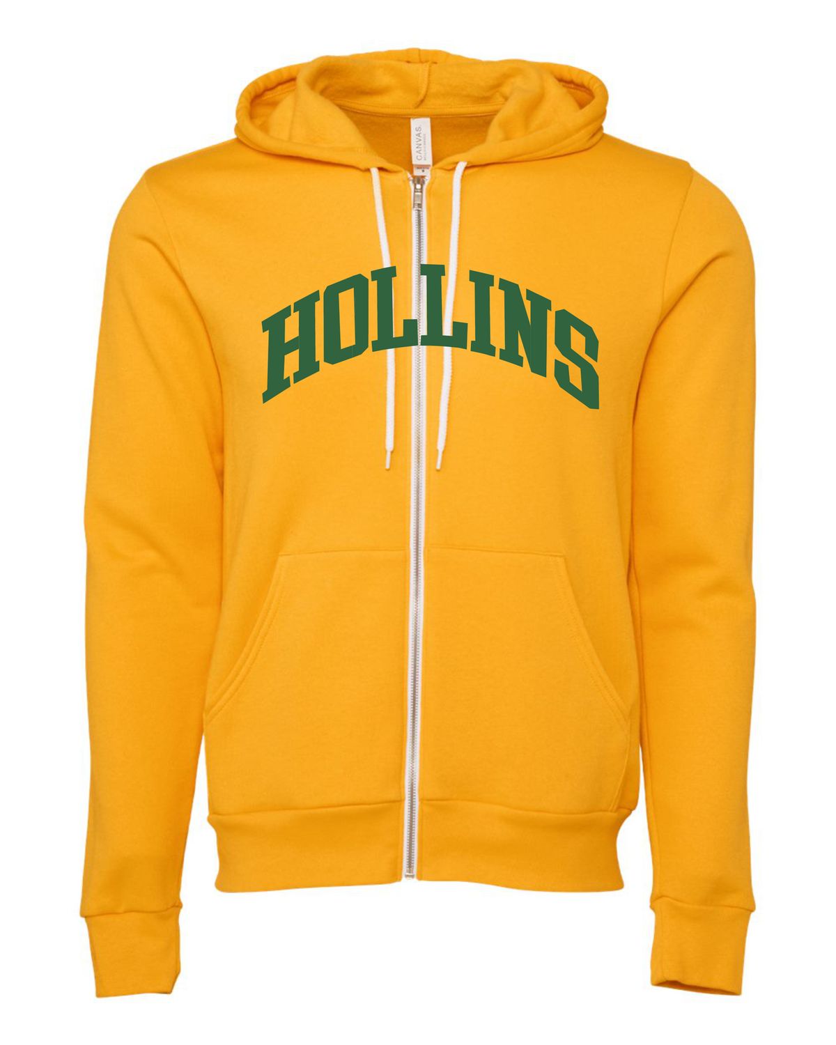 Hollins Arch Zip Hoodie Gold