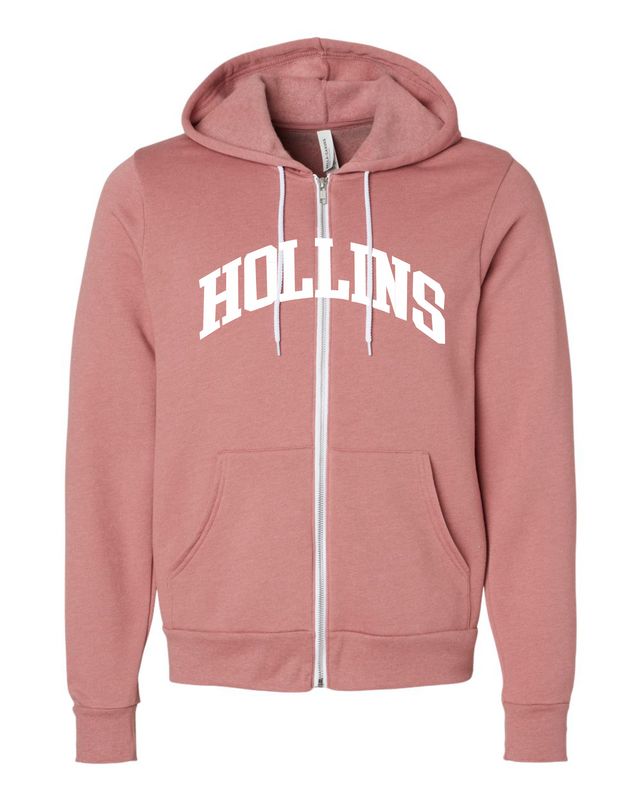 Hollins Arch Zip Hoodie Mauve Htr
