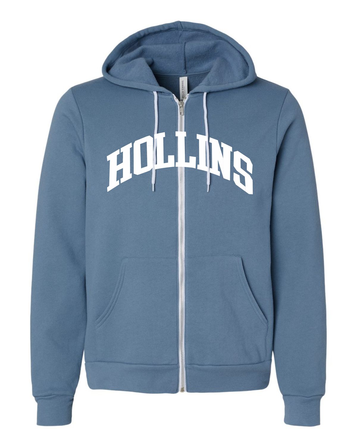 Hollins Arch Zip Hoodie Steel Blue