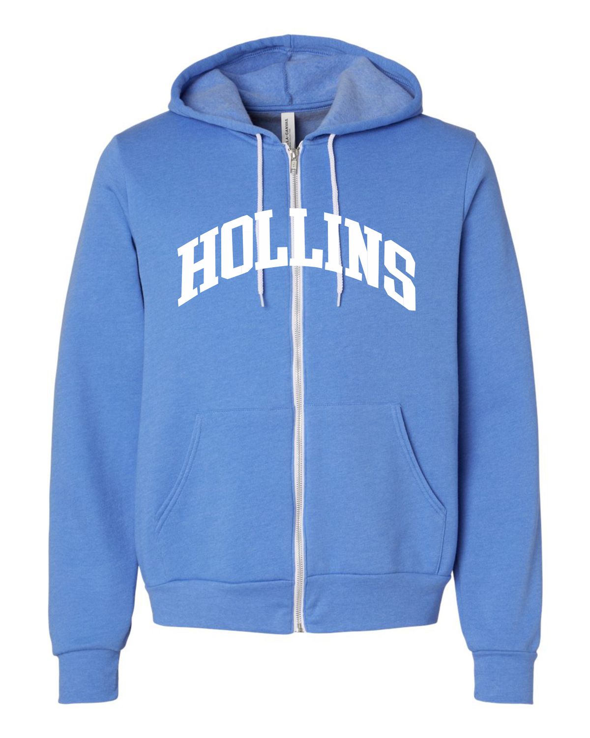 Hollins Arch Zip Hoodie Col Blue