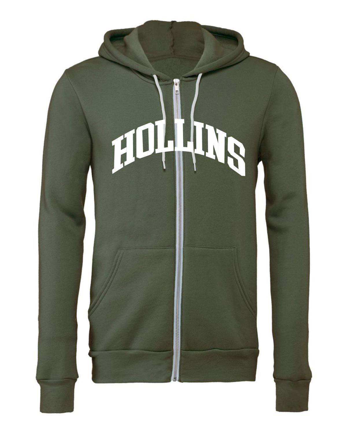 Hollins Arch Zip Hoodie Military Grn