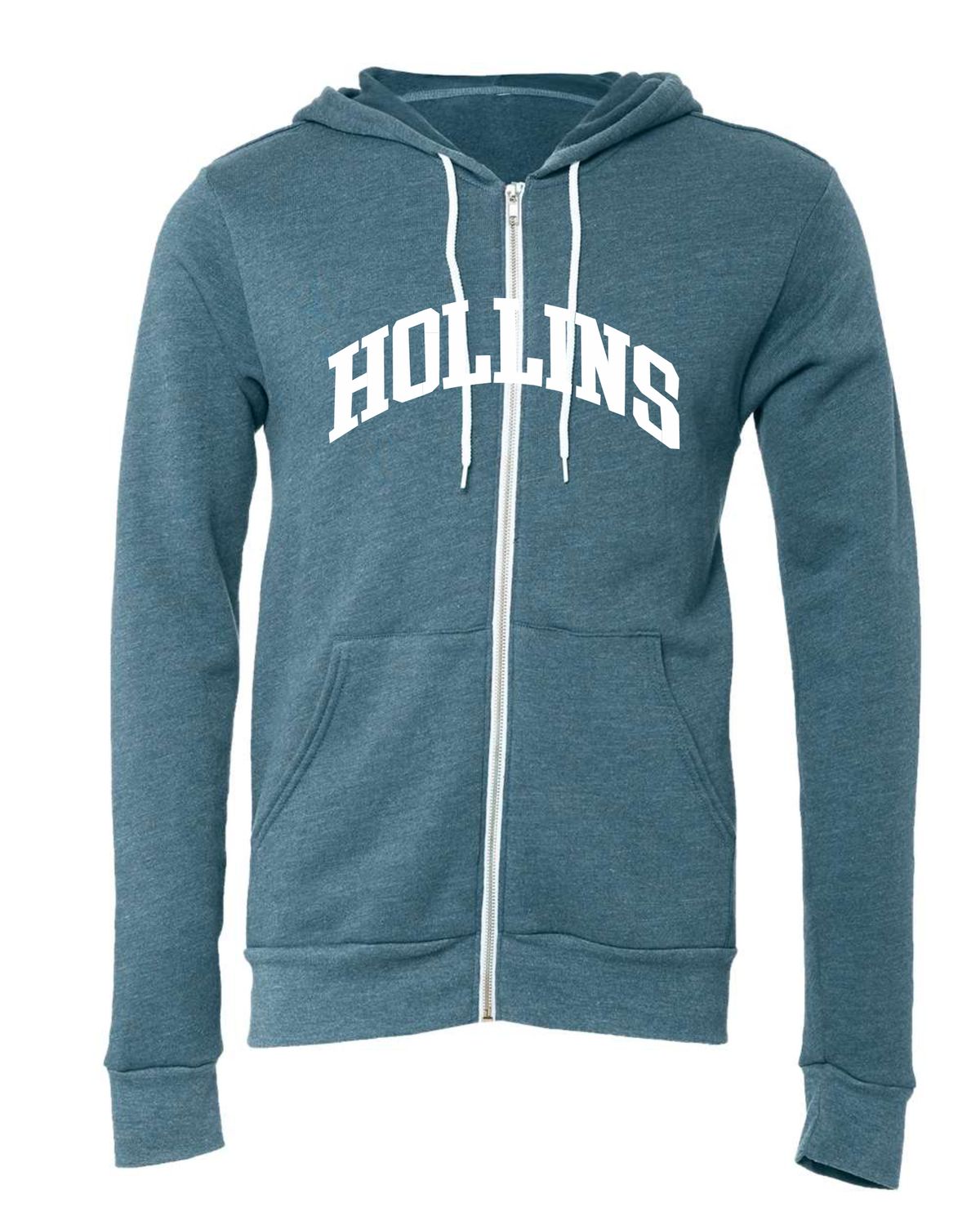Hollins Arch Zip Hoodie Deep Teal Htr