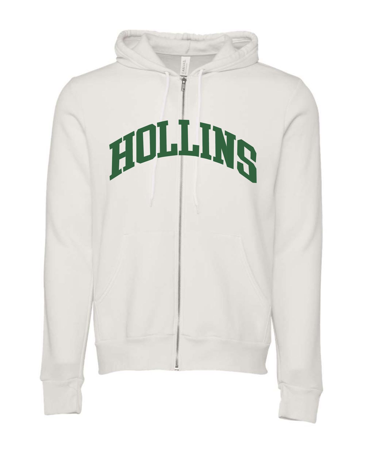 Hollins Arch Zip Hoodie Vintage White