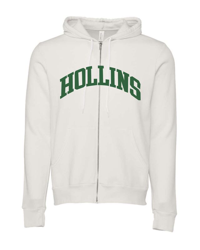 Hollins Arch Zip Hoodie Vintage White
