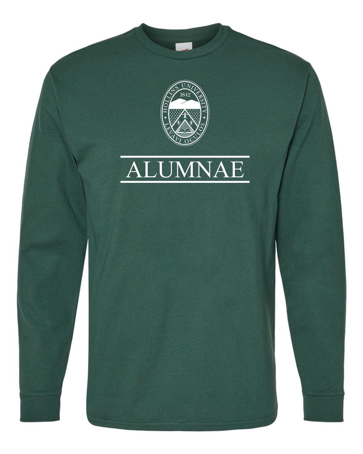 Alumnae Seal Long Sleeve, Color: Forest Green, Size: Small