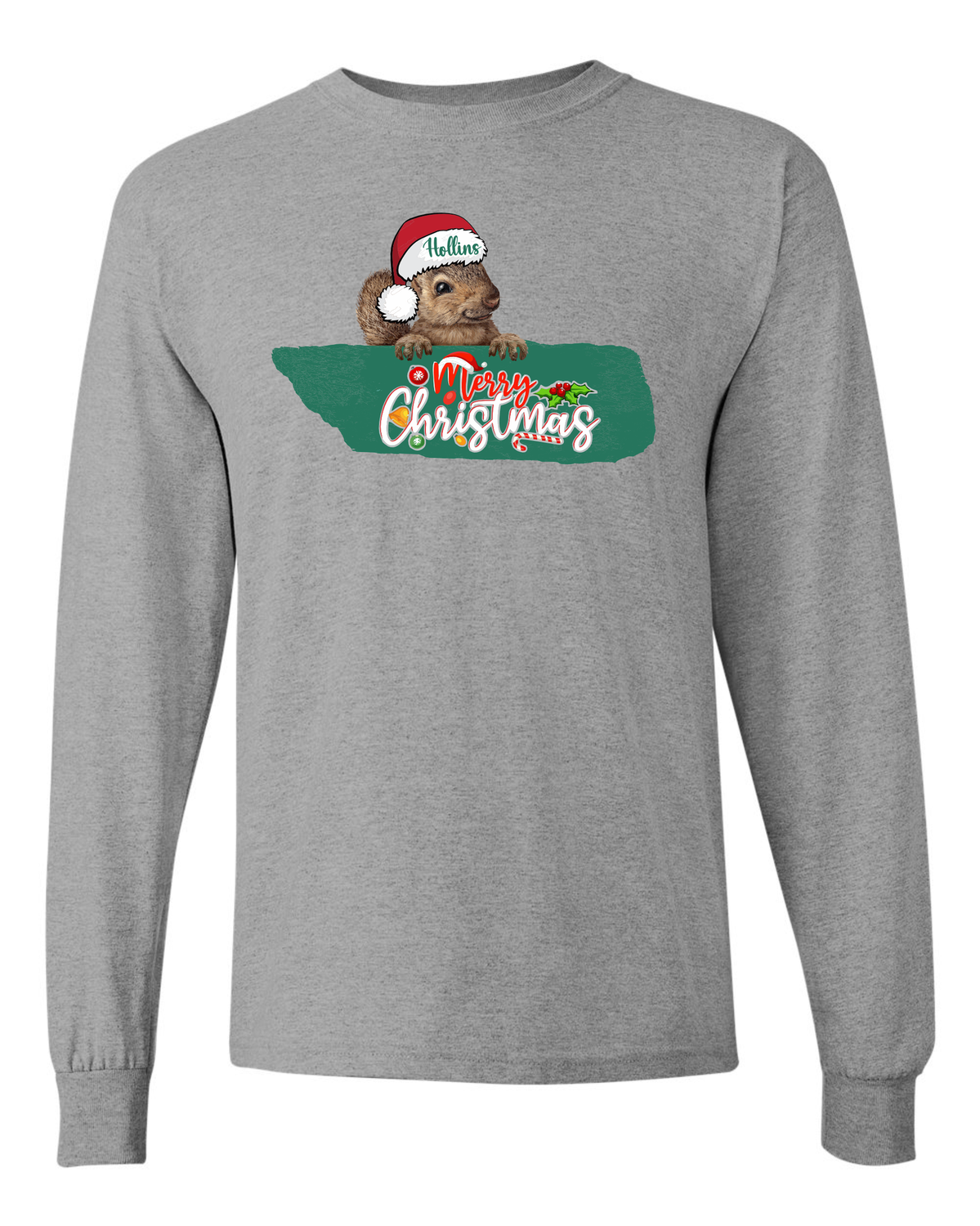 Merry Christmas Rock LS T, Size: Small