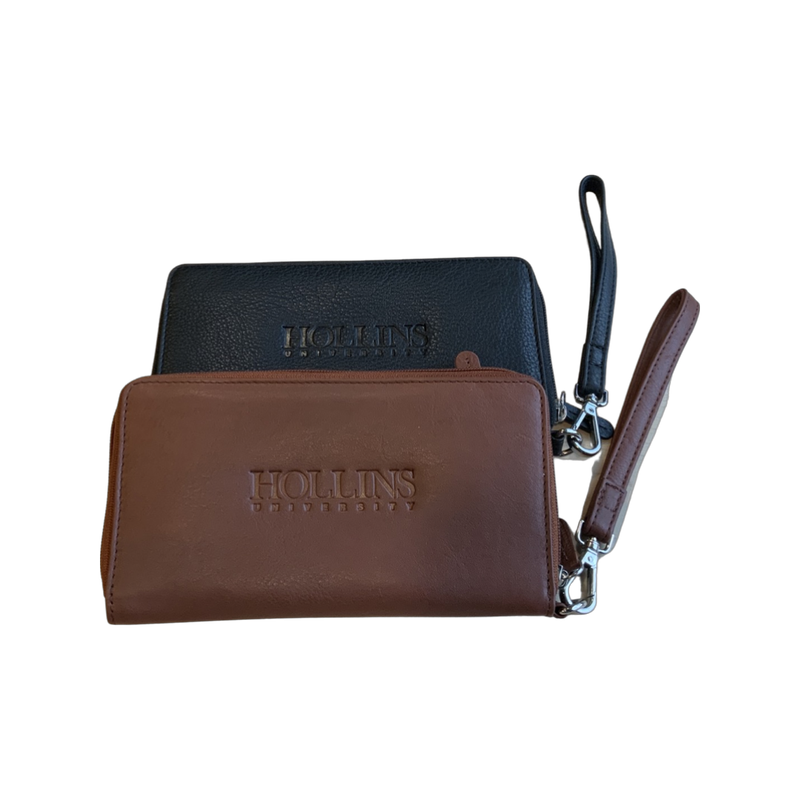 Leather wristlet