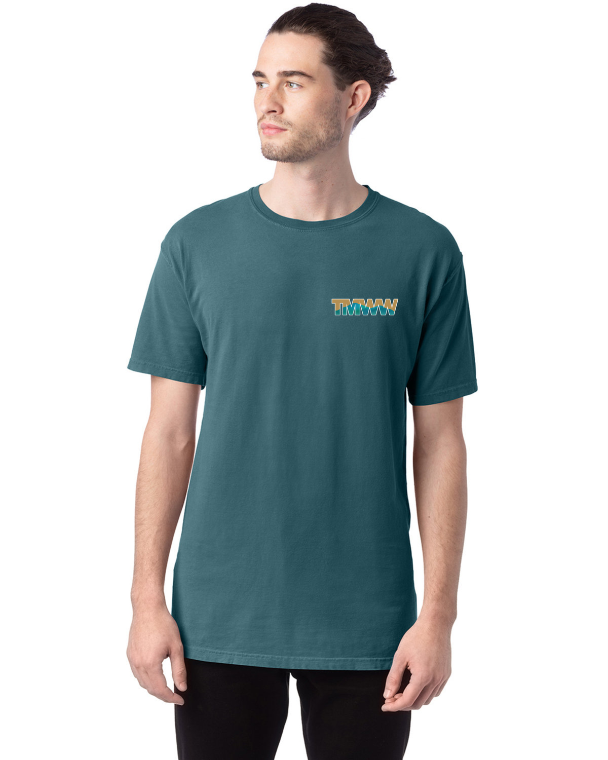 TMWW - Unisex T-shirts, Color: Cactus, Logo: Logo Only, Size: Small