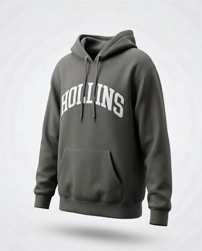 Charcoal Hollins Hoodie - Heavyweight Cotton