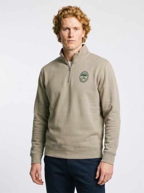 Khaki 1/4 Zip w/ Hollins Seal