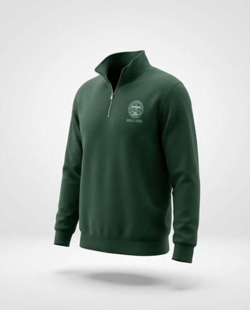 Green 1/4 Zip w/ Hollins Seal