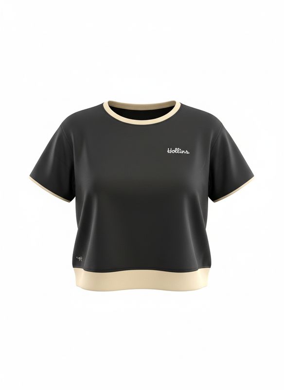 Simply Southern Shirt &amp; Skort Set Black &amp; Cream
