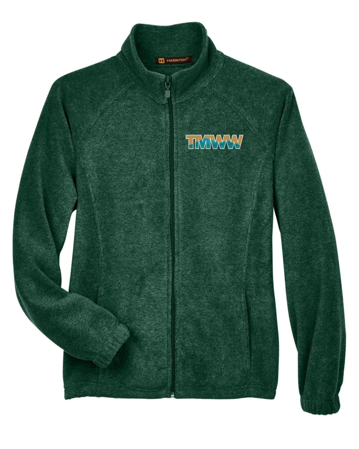TMWW - Ladies Fleece Jacket, Color: Hunter, Logo: Logo Only, Size: XS