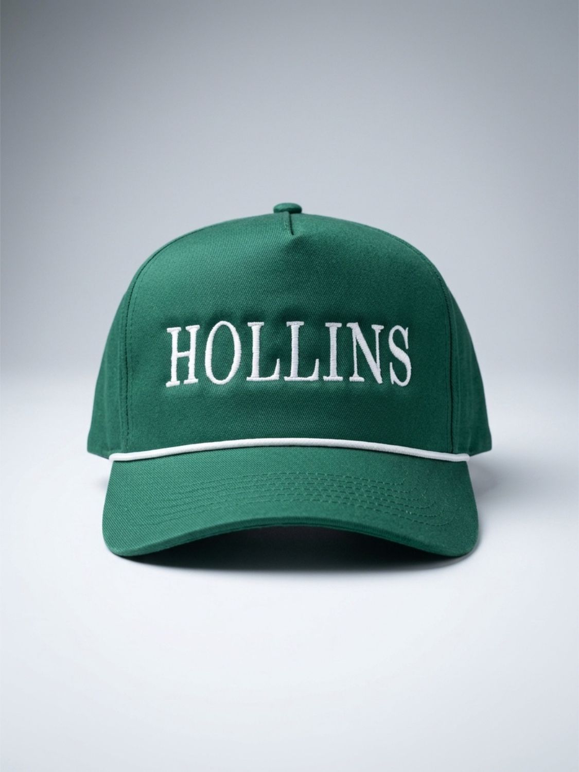 Hollins Foam Cap, Color: Forest Green w/ White Cord