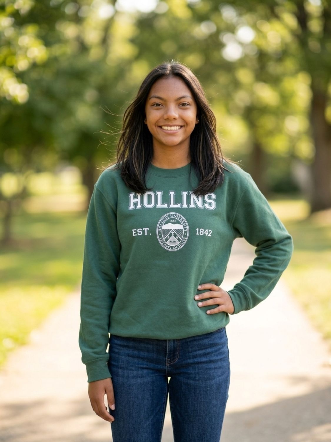 Seal w/ Hollins Sweatshirt - Green